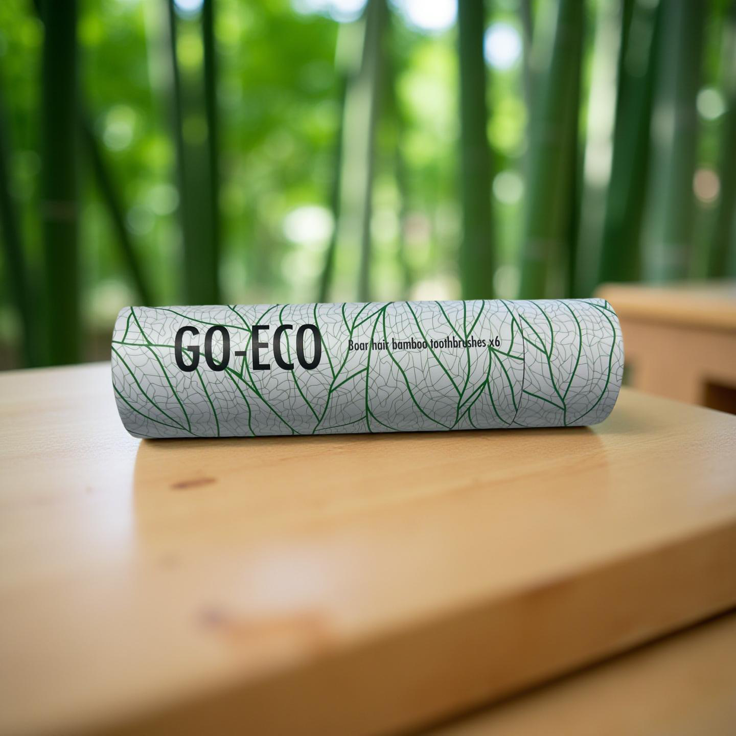 Bamboo toothbrush with boar bristles multipack